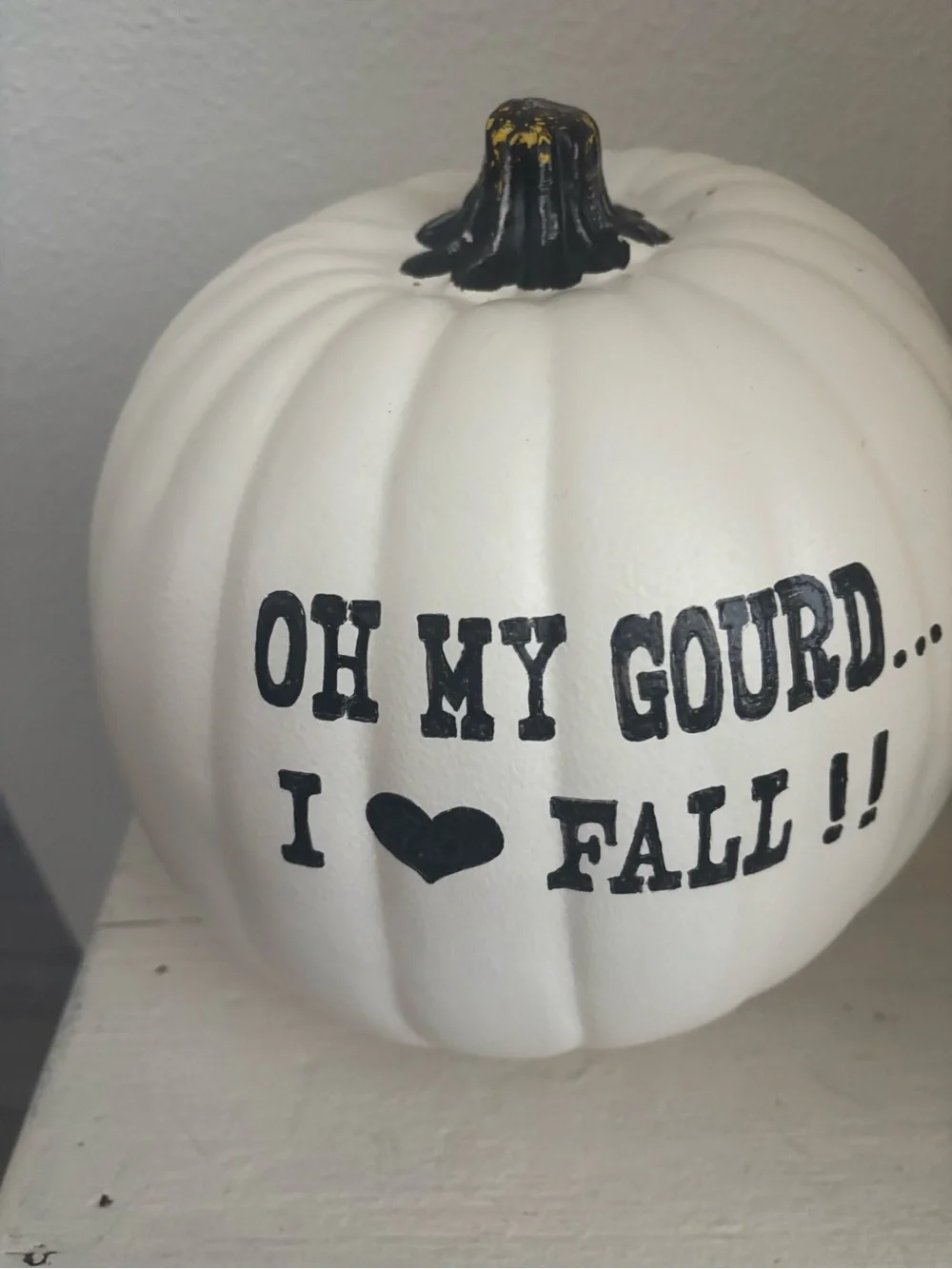 White Decorative Pumpkin 